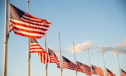 Aug 25, 2016: Flags at Washington Monument