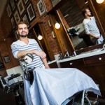 Valery has been working as a barber for nearly a decade. He says men are starting to take a greater interest in their looks and hairstyles.