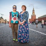 Arina, 13, was with her older sister Snezhana, 27, at Red Square. They were out for a walk.