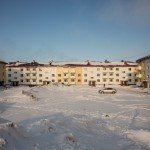 Refurbished housing on Sakhalin.
