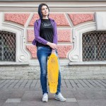 Nastya, 21, a student from Kazan, started stake boarding a year ago.